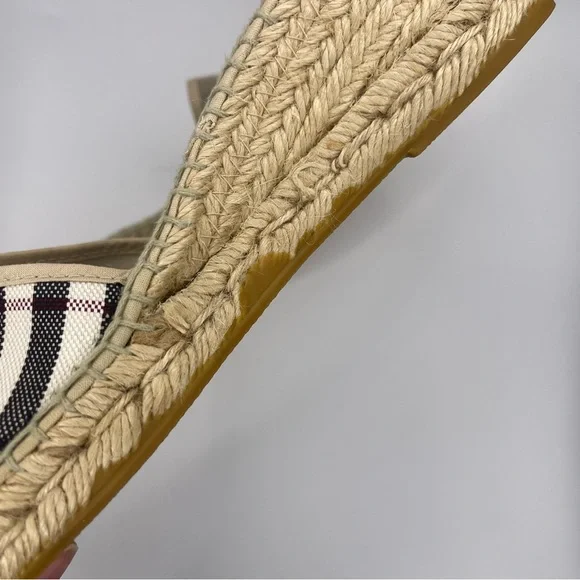 Burberry | Espadrille Slip on Wedge Sandal | EU40 - Picture 7 of 16